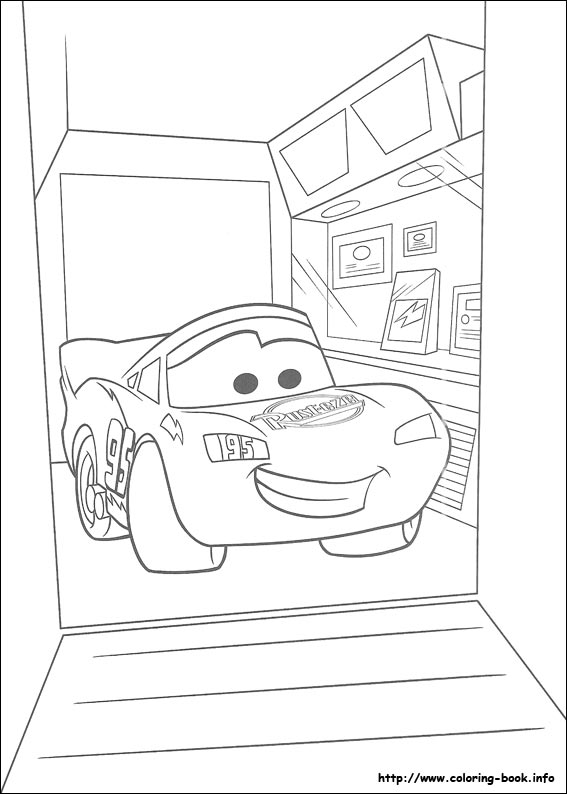 Plansa de colorat cu Cars pixar 24 151